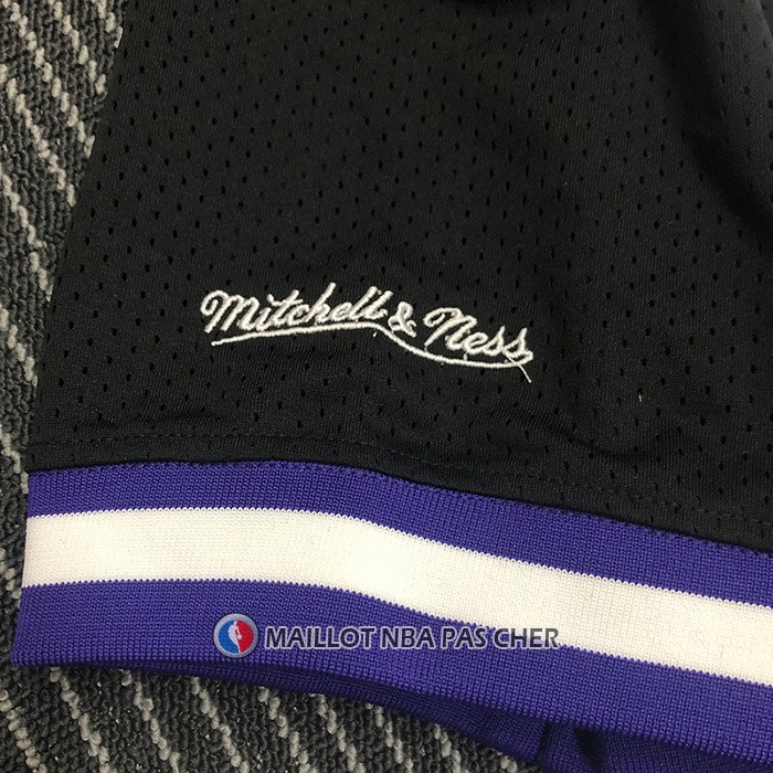 Maillot Manche Courte Sacramento Kings Jason Williams NO 55 Noir